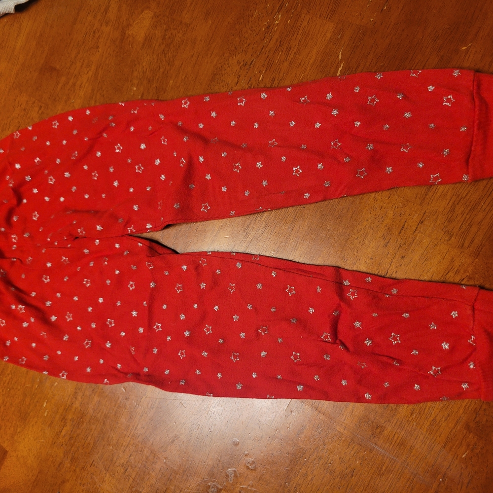 Koala Kids Red Pajama Bottoms with Star Pattern